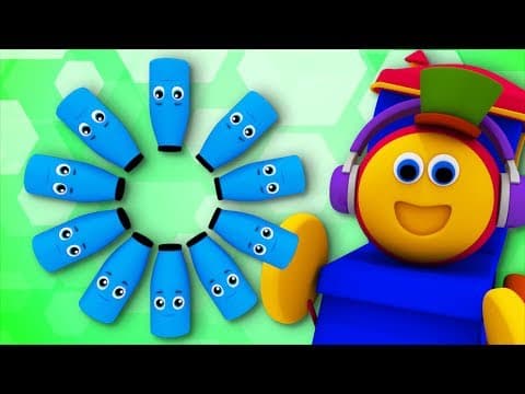 Ten Blue Bottles-Learning Street With Bob The Train-Sight Words-Cartoon Videos by Kids TvNursery Rhymes And Baby Songs