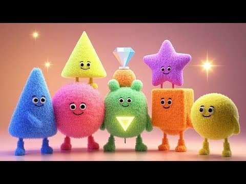 Shapes and Animals Dance Around! | Nursery Rhymes