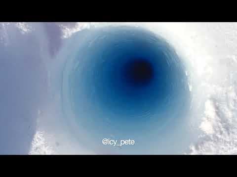 Dropping ice chunks down a borehole in Antarctica- What does it sound like.