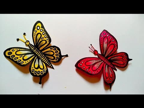 Paper butterfly - cutting very easy