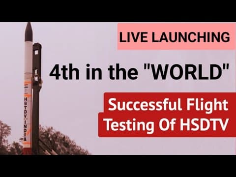 DRDO successfully test Hypersonic Technology Demonstrator Vehicle