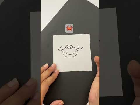 How to draw a crab