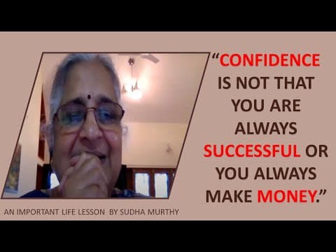 What is Confidence? By Sudha Murthy