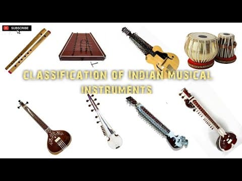 Classification of indian musical instruments