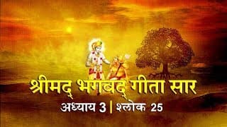 भगवद गीता सार अध्याय 3- श्लोक 25 with lyrics| Bhagwad Geeta Saar Chap 3- Verse 25