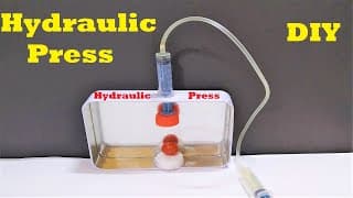 hydraulic power press working model for science exhibition