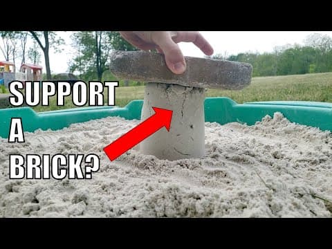 Can a Sandcastle Support a Brick. | Science Project