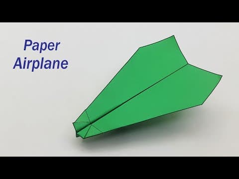 How To Make a Easy Paper Airplane That Flies Really Far