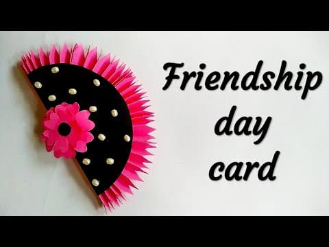 Beautiful handmade greeting card for friendship