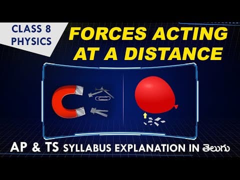 Forces Acting at a distance in telugu | Balam