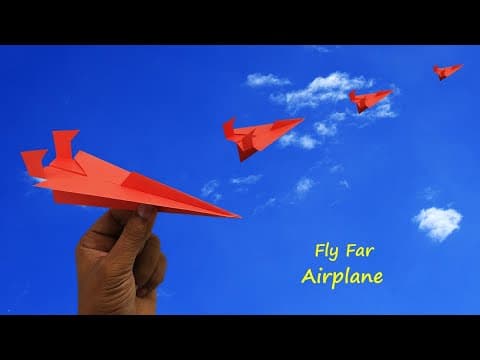 How To Make a Paper Airplane That Fly Fast And Far - Fly Fast Paper Plane