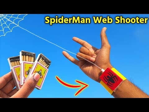 How to make Spiderman web shooter , MARVEL toy making , best paper spiderman web launcher ,paper toy
