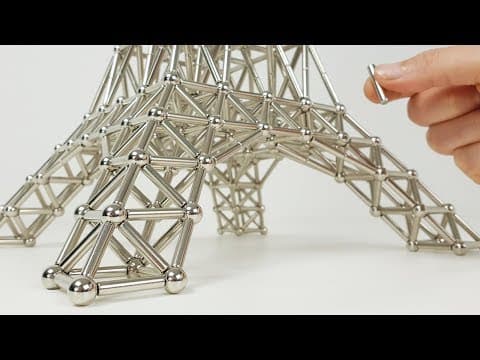 The Eiffel Tower made of Magnets | Magnetic Games