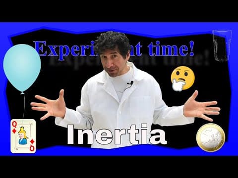 Three easy experiments to make for kids to explain first newton's law of motion