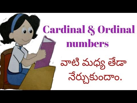 Ordinal numbers from 1st to 10th - maths concept for kids - telugu