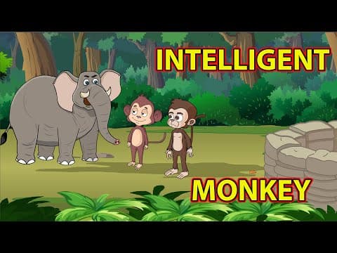 Intelligent Monkey | English Moral Story | Maha cartoon Tv English | English Cartoon | English Story