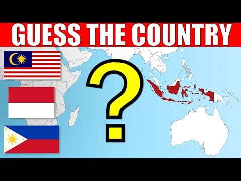 Guess The Asian Countries On The Map