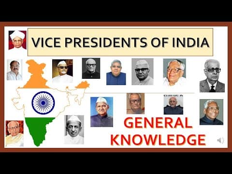 VICE PRESIDENTS OF INDIA || GENERAL KNOWLEDGE || LIST OF VICE PRESIDENTS OF INDIA