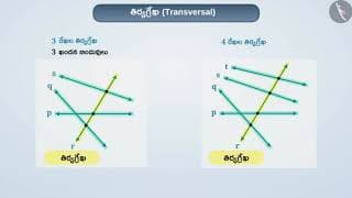 తిర్యగ్రేఖ | Part 1/1 | A transversal