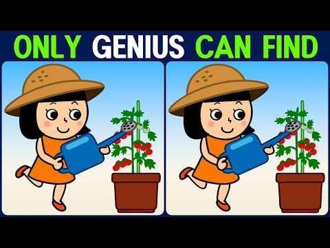 【Find the Difference】 Genius can find all differences!
