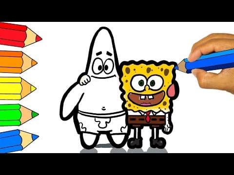 Spongebob coloring pages - drawing and coloring for kids