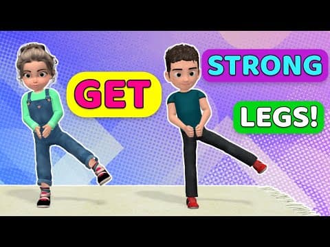 Get strong legs challenge - kids exercises for lower body