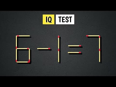 Turn the wrong equation 6-1=7 into correct, Matchstick puzzle
