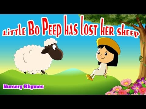 Little Bo Peep Has Lost Her Sheep/English Nursery rhymes for kids/ kids song