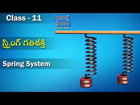 స్ప్రింగ్ వ్యవస్థ | Spring System | Hooke's Law | Laws of Motion