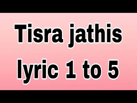 kuchpudi Tisra jathis lyric..how to pronounce the tisra jathis ..tisra jathi shabdhamulu..beginners