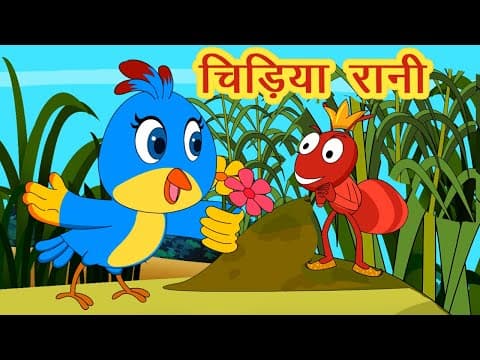 Chidiya Rani चिड़िया रानी I I Hindi Rhymes for Children I Balgeet I Hindi I Happy Bachpan