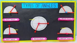 types of angles working model - maths tlm model making - diy - maths tlm