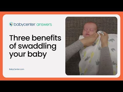The benefits of swaddling your baby