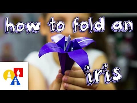 How to fold an origami iris