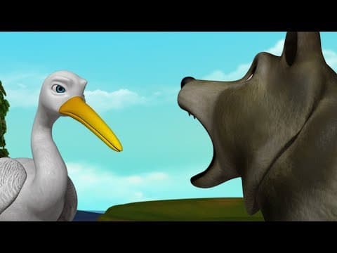 The Wolf and the Crane Kahaniya | Hindi Stories Collection For Kids | Infobells