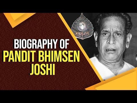 Biography of Pandit Bhimsen Joshi, Legendary Indian vocalist & Khayal form singer #BharatRatna