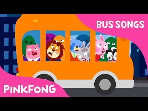 The Wheels on the Orange Night Bus | Bus Songs