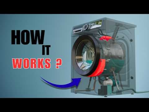 Brilliant Engineering Behind Washing Machine - 3D Animation