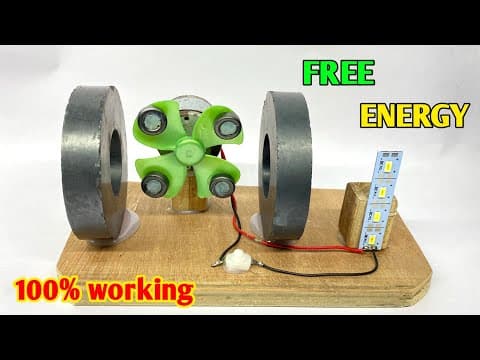 How to make free electricity generator using mini motor | Free energy generator using magnet