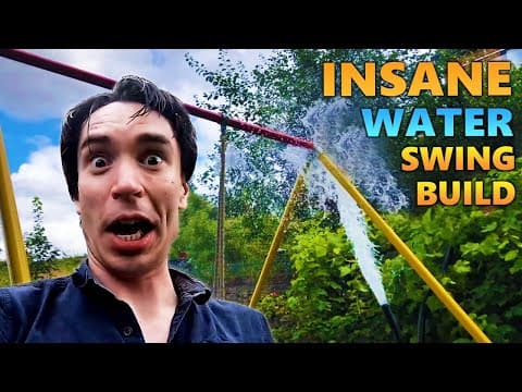 We Built a Swing that Shoots Water! | Kids Invent Stuff - YouTube