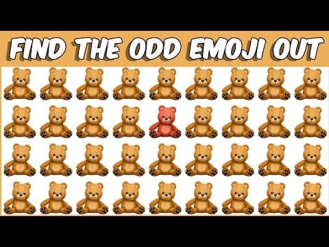 HOW GOOD ARE YOUR EYES #06 | Find The Odd Emoji Out | Emoji Puzzle Quiz