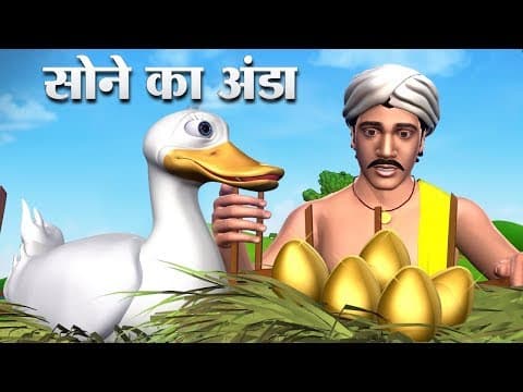 सोने का अंडा - Hindi Kahaniya | The Golden Egg - 3D Animation Hindi Stories for Kids