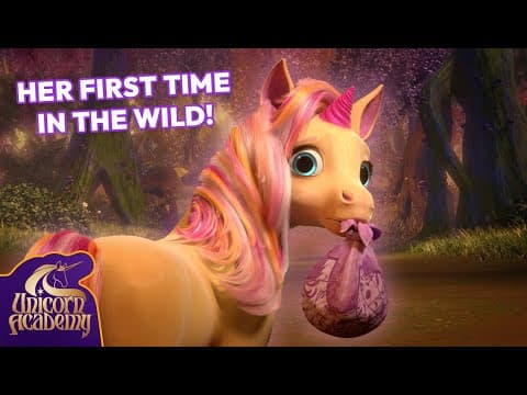 Releasing a BABY UNICORN into the WILD! | Unicorn Academy | Cartoons for Kids