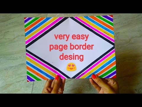 Beautiful border design for project - front page design - corner border design