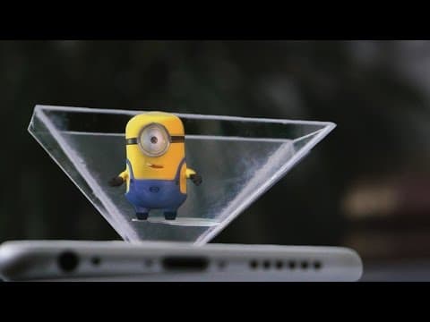 How To Make your own 3d hologram projector using CD case and smartphone