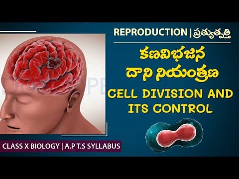 కణ విభజన నియంత్రణ | Cell division in Telugu & english