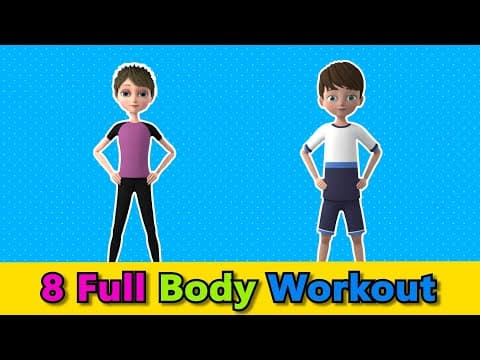 KIDS WORKOUT: 8 BEST FULL BODY EXERCISES | Kids Exercise