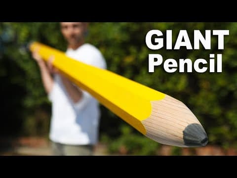 GIANT Pencil Made From CORN!?