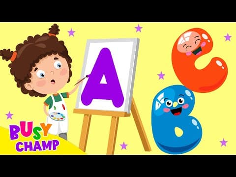 Learning Our ABCs Together Preschool Alphabet Song | Animal Time | Busy Champ - Nursery Rhymes