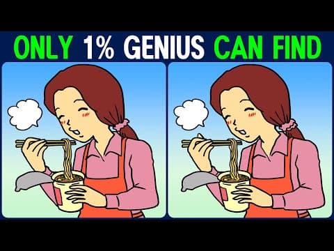 【Find the Difference】 The top 1% of geniuses are all to be found!